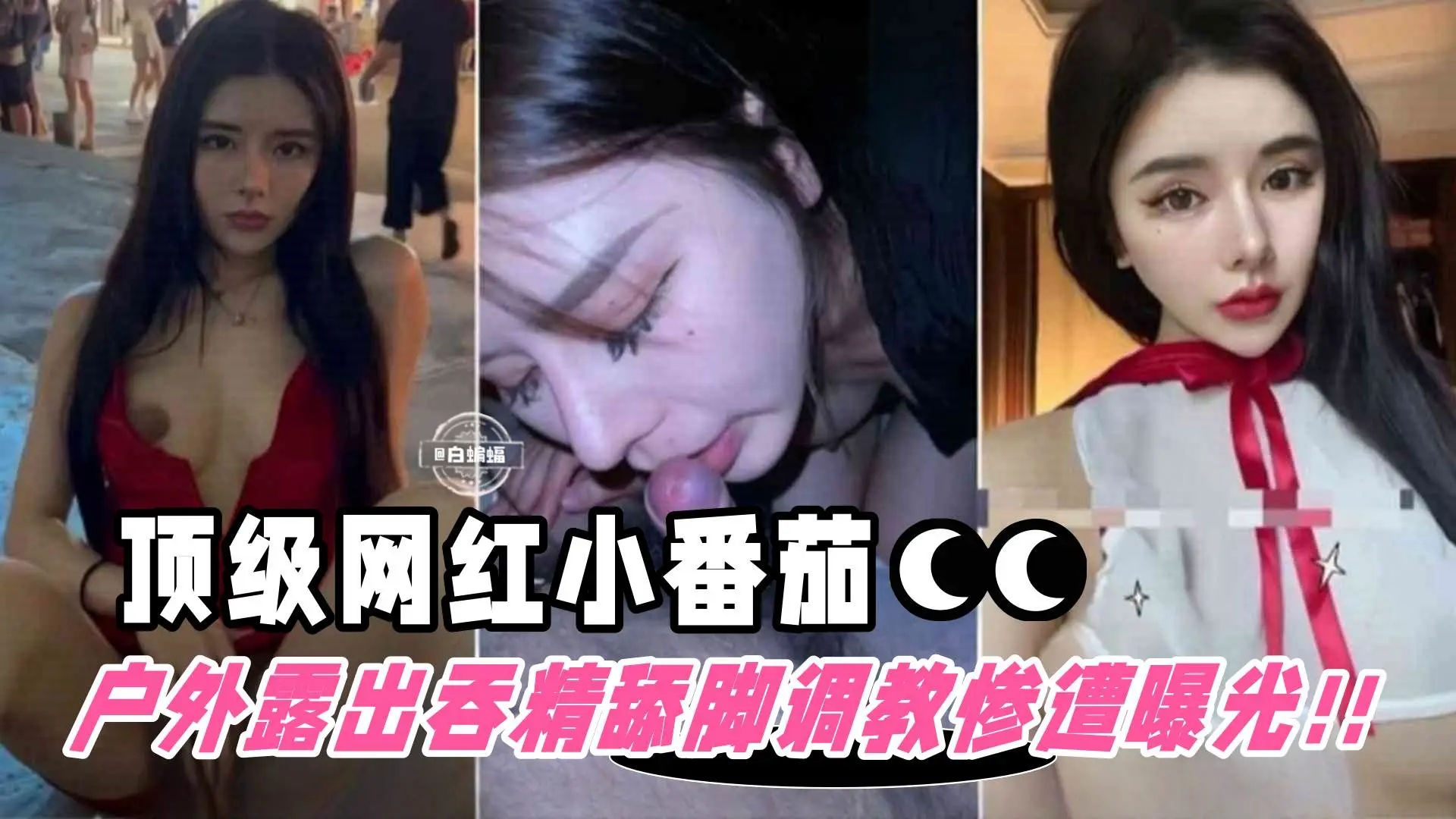 网红黑料-顶级稀缺颜值女神‘小番茄’沦为金主性奴 户外露出舔脚调教惨遭泄密-