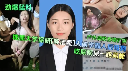 地质大学保研[陈洁莹】人前学霸人后母狗吃屎